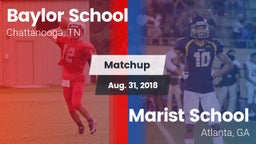 Matchup: Baylor School vs. Marist School 2018