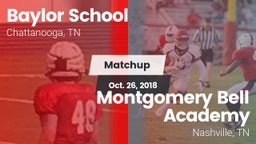 Matchup: Baylor School vs. Montgomery Bell Academy 2018