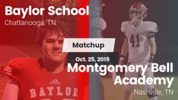Matchup: Baylor School vs. Montgomery Bell Academy 2019