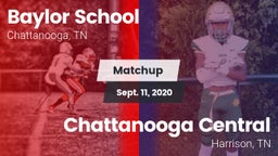 Matchup: Baylor School vs. Chattanooga Central  2020