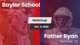 Matchup: Baylor School vs. Father Ryan  2020