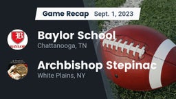 Recap: Baylor School vs. Archbishop Stepinac  2023