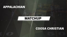 Matchup: Appalachian vs. Coosa Christian  2016