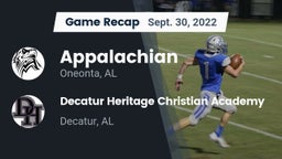 Recap: Appalachian  vs. Decatur Heritage Christian Academy  2022