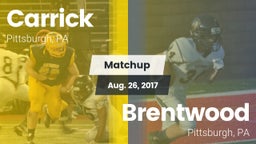 Matchup: Carrick vs. Brentwood  2017