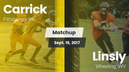 Matchup: Carrick vs. Linsly  2017