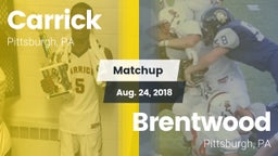 Matchup: Carrick vs. Brentwood  2018
