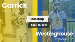 Matchup: Carrick vs. Westinghouse  2018