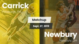 Matchup: Carrick vs. Newbury  2019