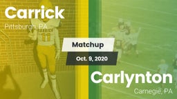 Matchup: Carrick vs. Carlynton  2020
