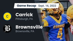 Recap: Carrick  vs. Brownsville  2022