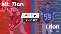 Matchup: Mt. Zion vs. Trion  2016