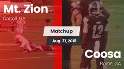 Matchup: Mt. Zion vs. Coosa  2018