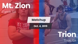 Matchup: Mt. Zion vs. Trion  2019