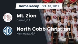 Recap: Mt. Zion  vs. North Cobb Christian  2019