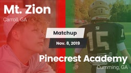 Matchup: Mt. Zion vs. Pinecrest Academy  2019