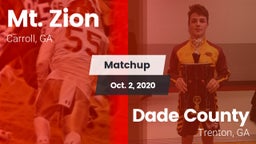 Matchup: Mt. Zion vs. Dade County  2020