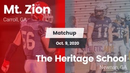 Matchup: Mt. Zion vs. The Heritage School 2020