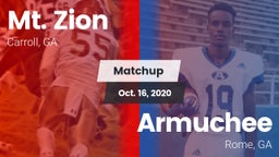 Matchup: Mt. Zion vs. Armuchee  2020