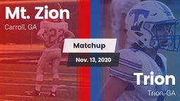 Matchup: Mt. Zion vs. Trion  2020