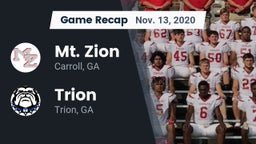 Recap: Mt. Zion  vs. Trion  2020