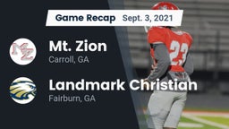 Recap: Mt. Zion  vs. Landmark Christian  2021