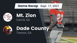 Recap: Mt. Zion  vs. Dade County  2021
