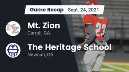 Recap: Mt. Zion  vs. The Heritage School 2021