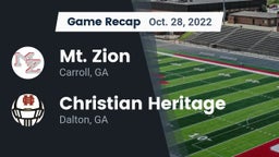 Recap: Mt. Zion  vs. Christian Heritage  2022