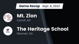 Recap: Mt. Zion  vs. The Heritage School 2023