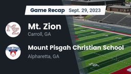 Recap: Mt. Zion  vs. Mount Pisgah Christian School 2023