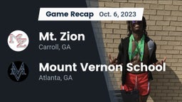 Recap: Mt. Zion  vs. Mount Vernon School 2023