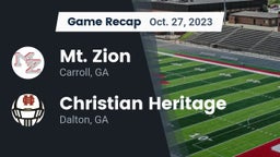 Recap: Mt. Zion  vs. Christian Heritage  2023