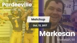Matchup: Pardeeville vs. Markesan  2017