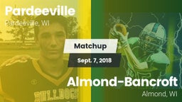 Matchup: Pardeeville vs. Almond-Bancroft  2018