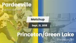 Matchup: Pardeeville vs. Princeton/Green Lake  2018