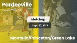 Matchup: Pardeeville vs. Montello/Princeton/Green Lake 2019