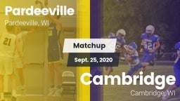 Matchup: Pardeeville vs. Cambridge  2020