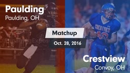 Matchup: Paulding vs. Crestview  2016