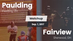 Matchup: Paulding vs. Fairview  2017