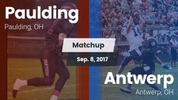 Matchup: Paulding vs. Antwerp  2017