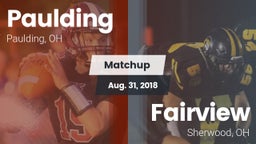 Matchup: Paulding vs. Fairview  2018