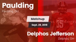 Matchup: Paulding vs. Delphos Jefferson  2018