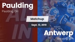 Matchup: Paulding vs. Antwerp  2019