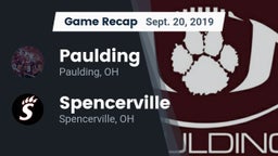 Recap: Paulding  vs. Spencerville  2019