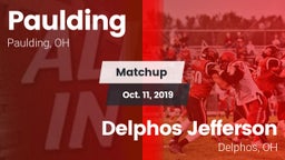 Matchup: Paulding vs. Delphos Jefferson  2019