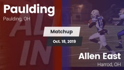 Matchup: Paulding vs. Allen East  2019