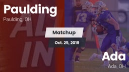 Matchup: Paulding vs. Ada  2019