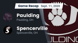 Recap: Paulding  vs. Spencerville  2020