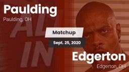 Matchup: Paulding vs. Edgerton  2020